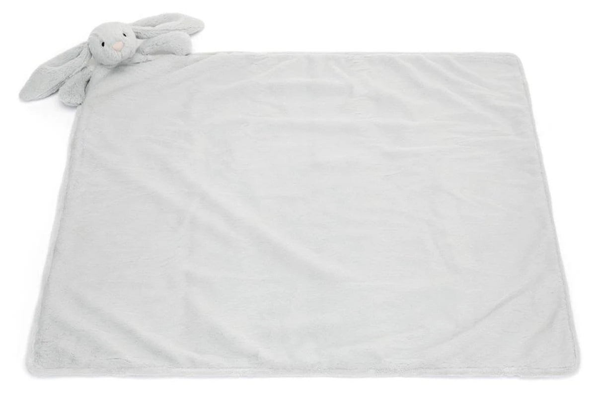 Bashful Silver Bunny Blankie | Jellycat