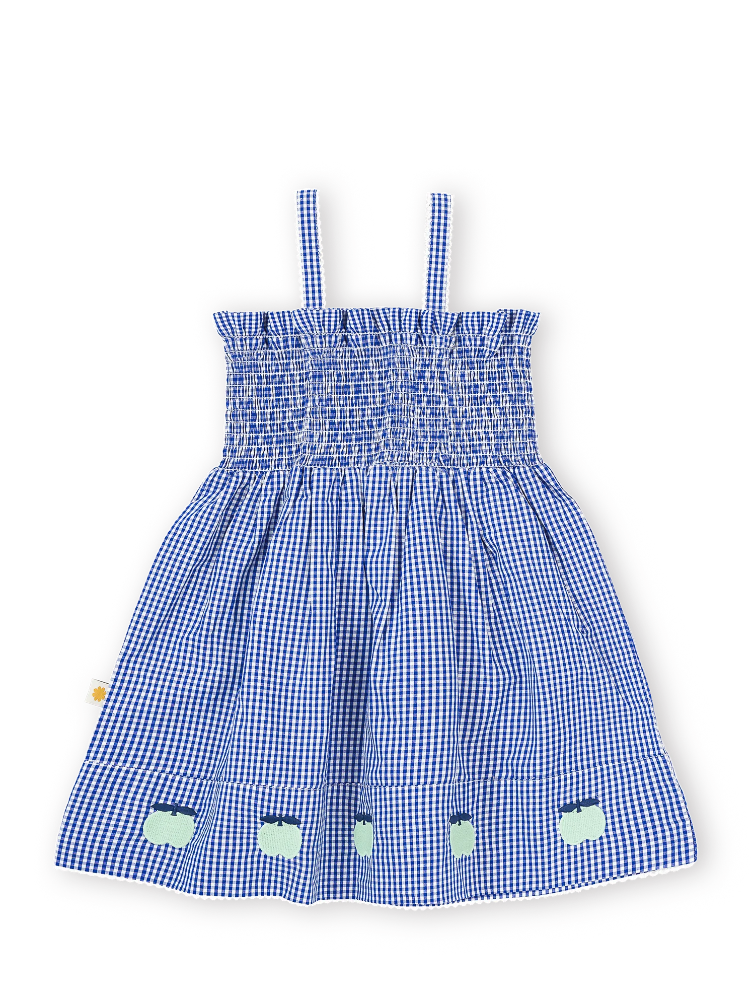 Shirred Gingham Apple Dress | Goldie + Ace