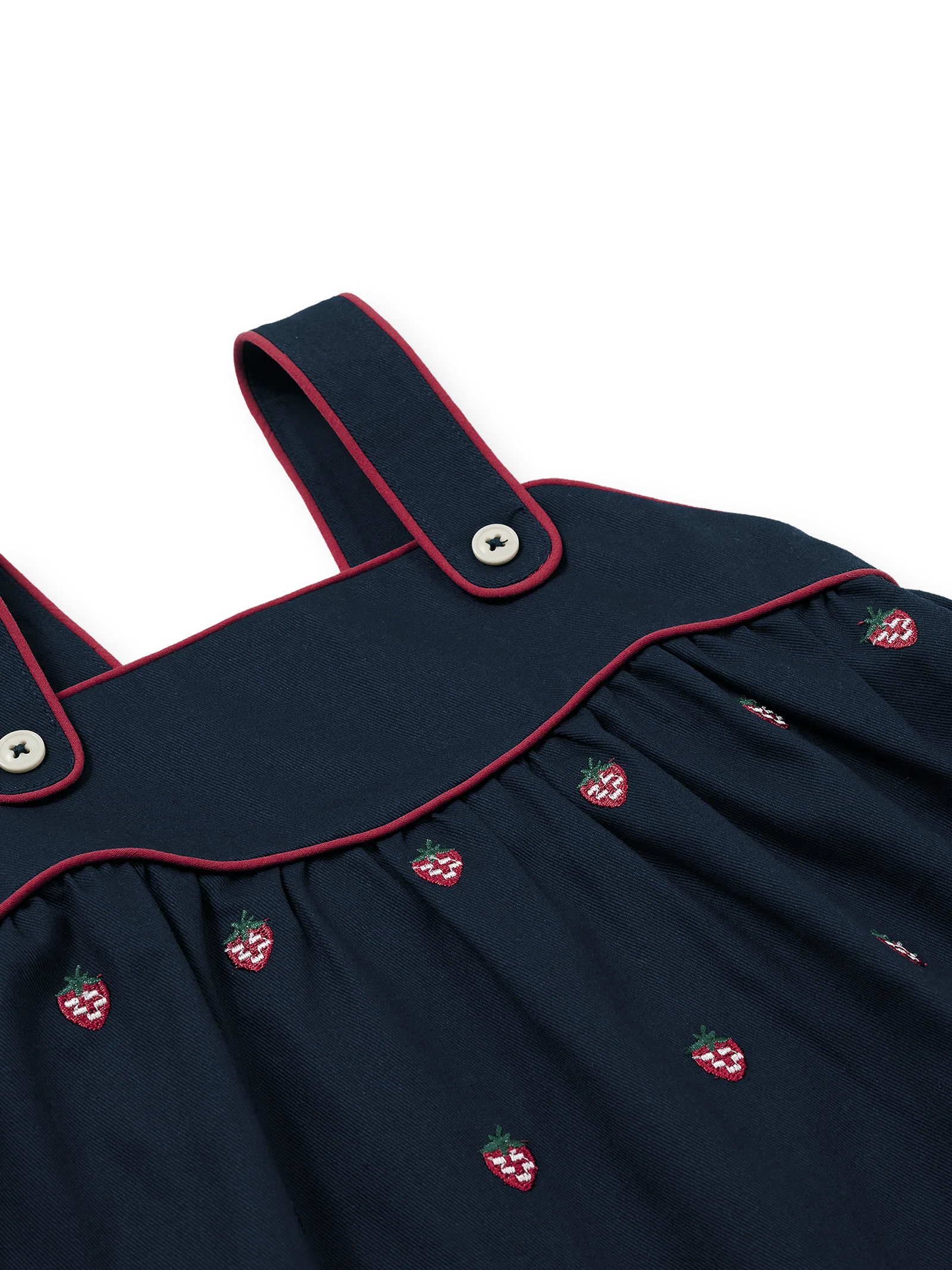 Mini Strawberry Embroidered Dress | Goldie + Ace
