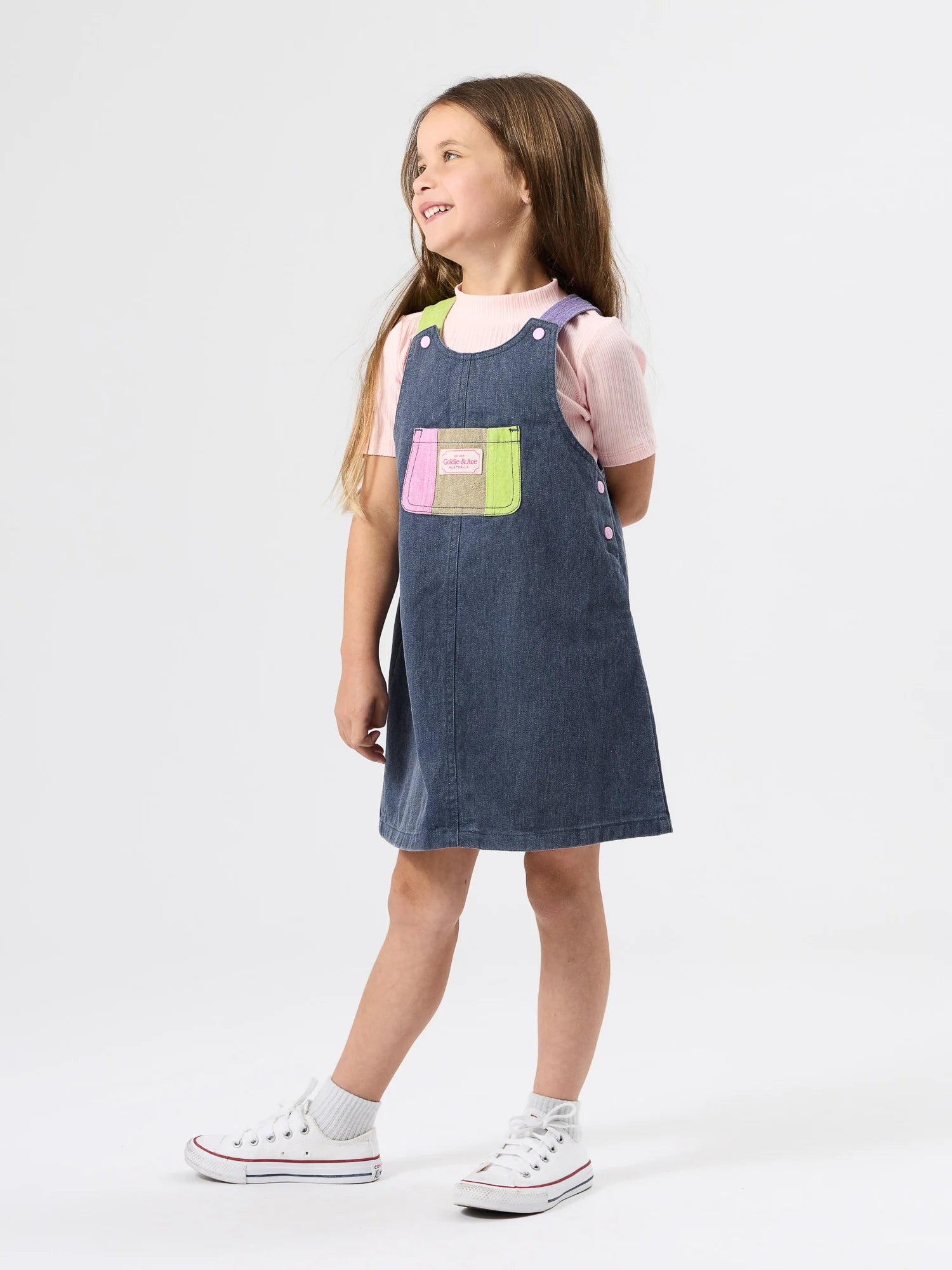 Colour Pop Pinafore Dress | Goldie + Ace