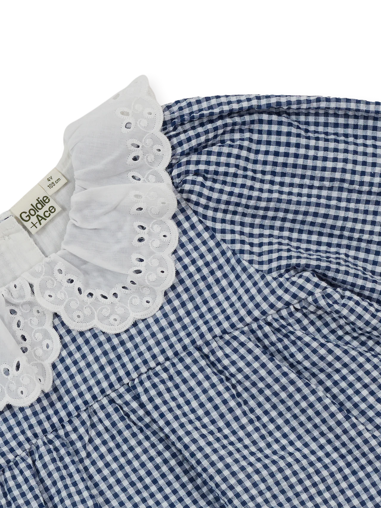 GINGHAM COLLARED DRESS | Goldie + Ace