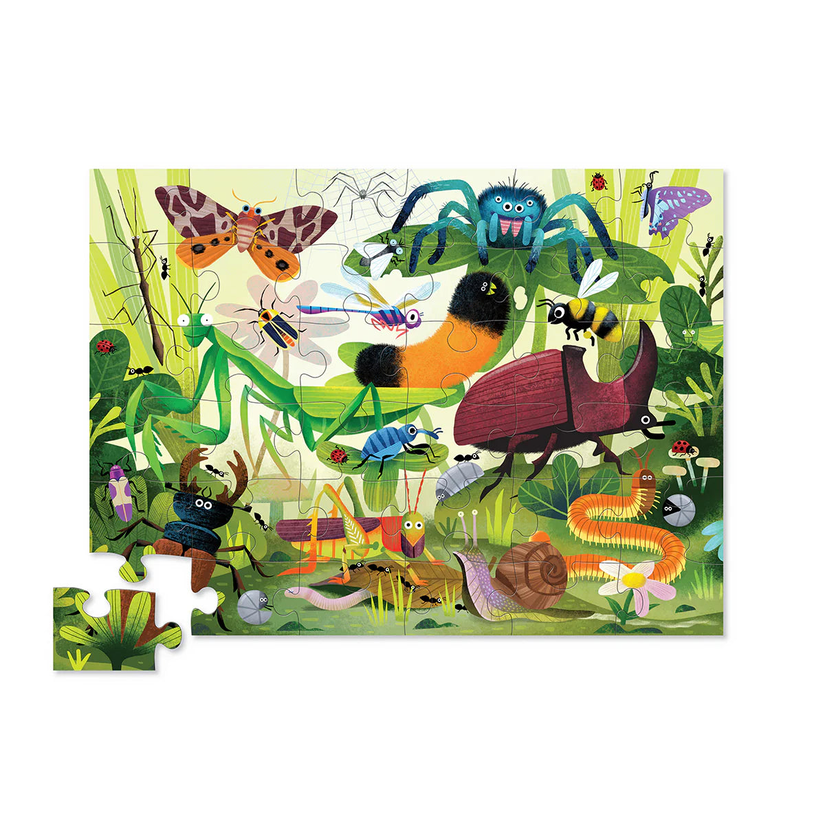 Crocodile Creek Backyard Bugs 36-Piece Floor Puzzle