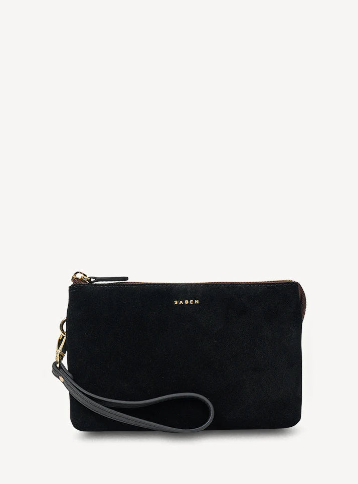 Tilly Crossbody - Black Suede | Saben