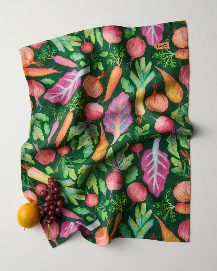 Veggie Soup Tea Towel | Kip & Co