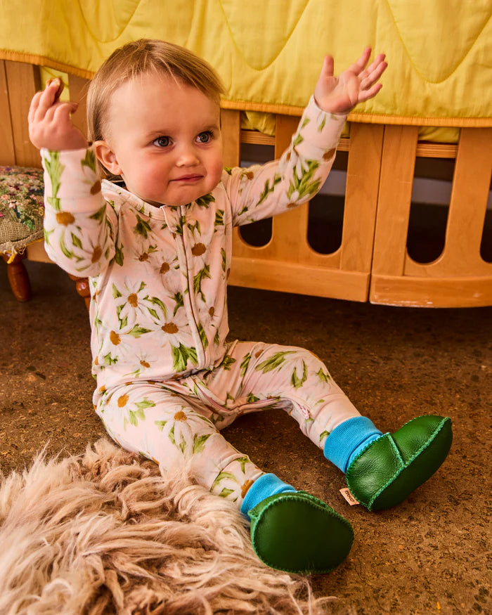 Green Baby Booties | Kip & Co