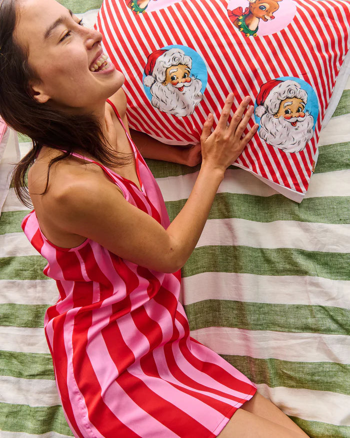 Santa Baby Adult Eco Satin Cami Nightie | Kip & Co