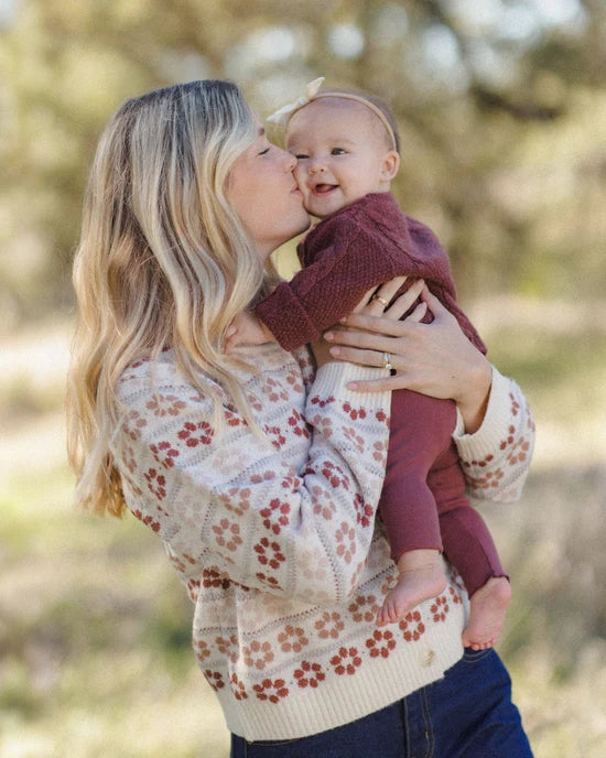 Ribbed legging - Black Cherry | Quincy Mae