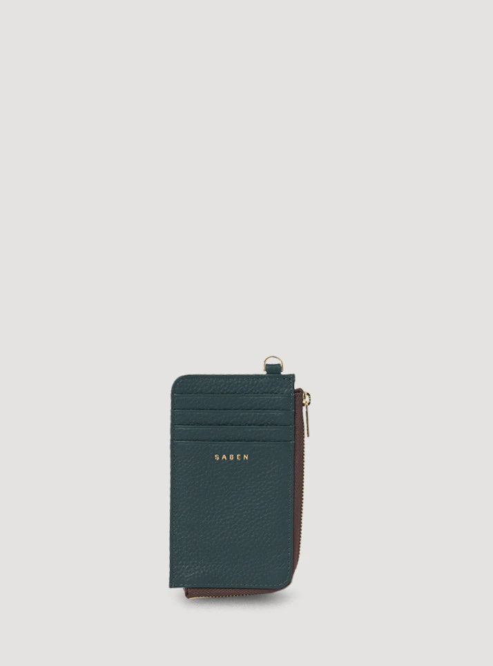 Winona Card Holder | Hunter Green | Saben