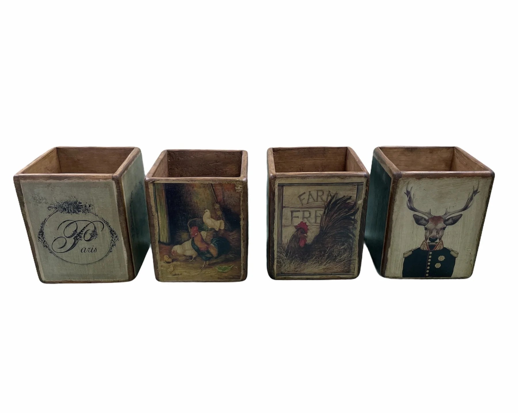 Cafe Box with Picture | Blue Goose Imports