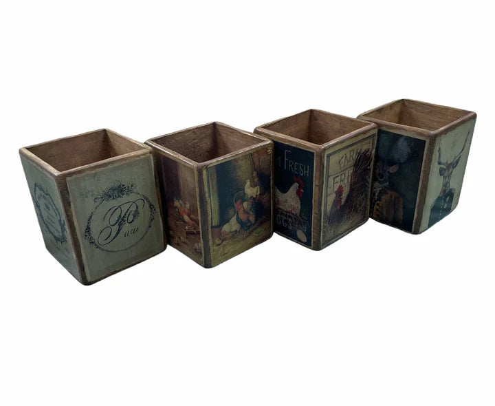 Cafe Box with Picture | Blue Goose Imports