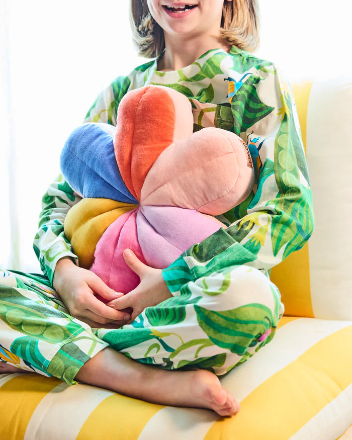Sunny Field Velvet Petal Cushion | Kip & Co