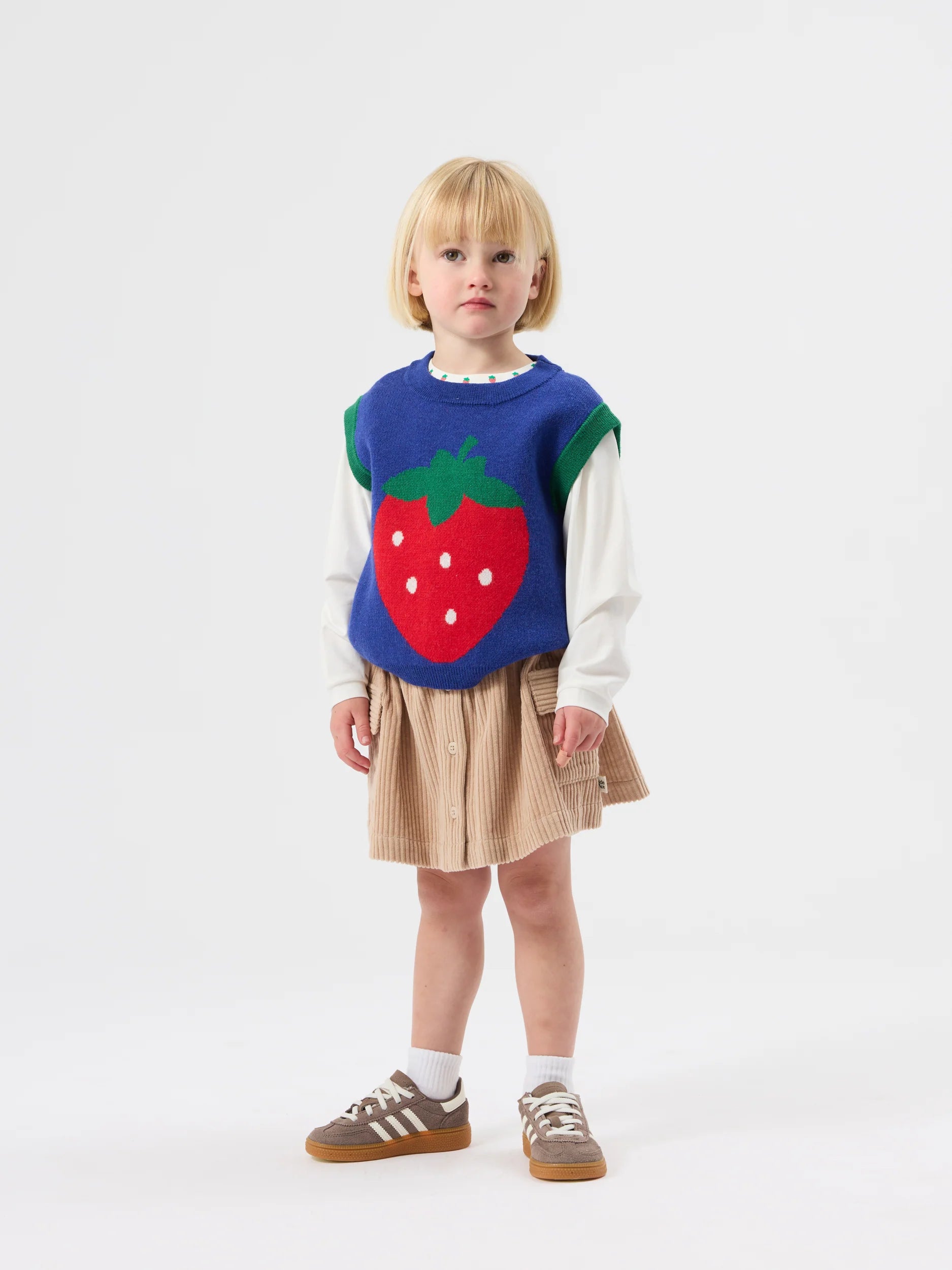 MINI STRAWBERRY LONG SLEEVE TOP | Goldie + Ace