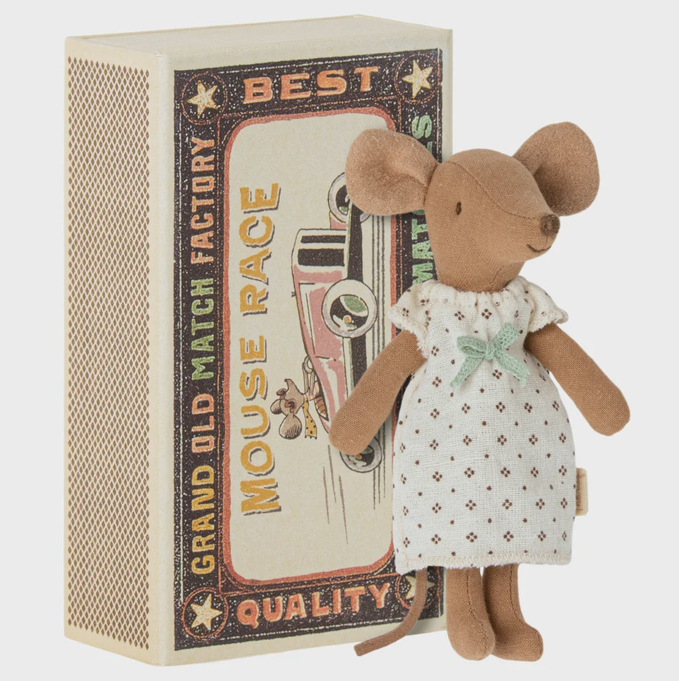 Mouse Big Sister Brown in box | Maileg