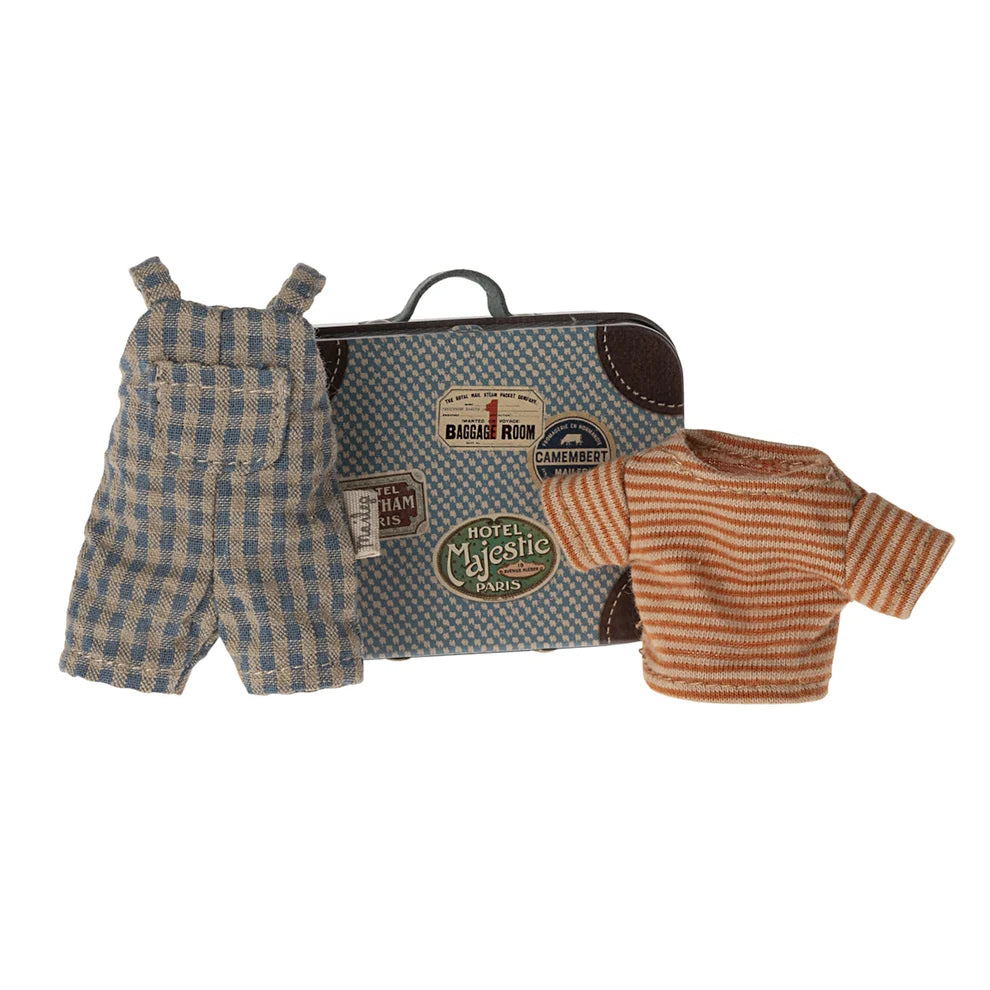 Overalls and Shirt in Suitcase Big Brother | Maileg
