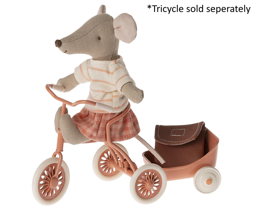 Tricycle Mouse Big Sister Coral 2024 | Maileg