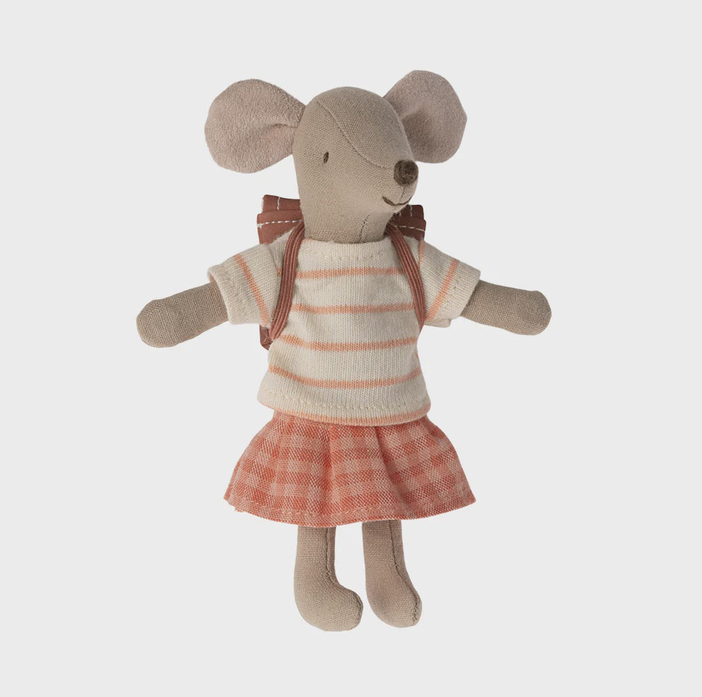 Tricycle Mouse Big Sister Coral 2024 | Maileg