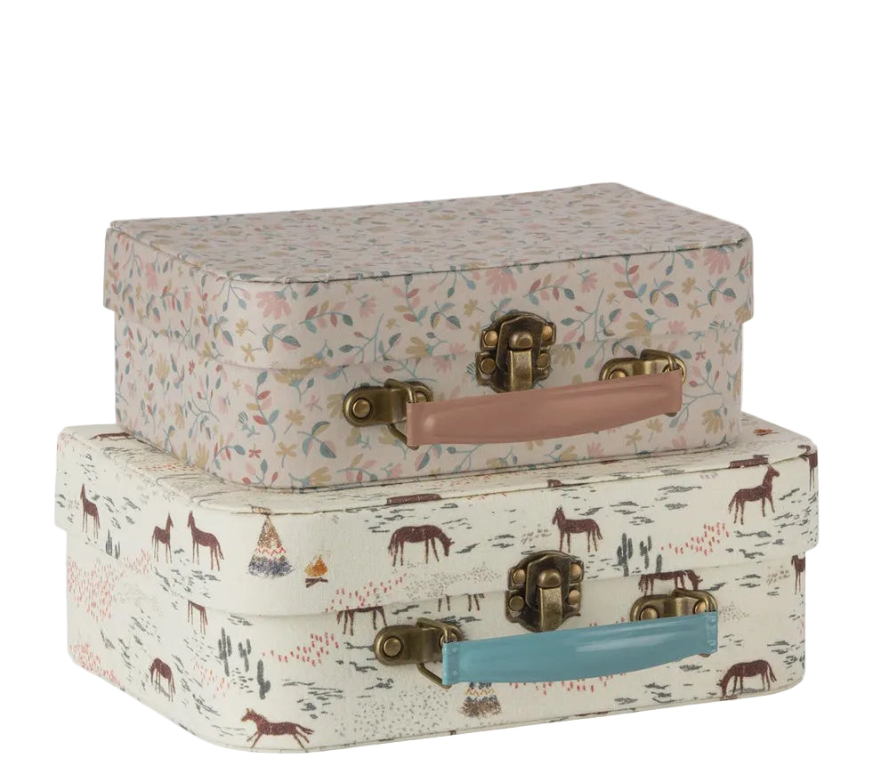 Suitcases Fabric Set 2pcs Chevaux | Maileg