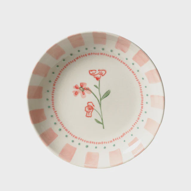 June's Garden Geranium Side Plate | Robert Gordon