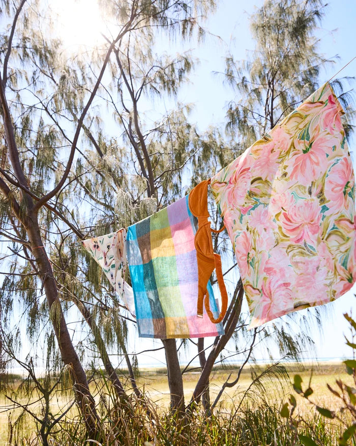 Warm Floral Breeze Tea Towel | Kip & Co
