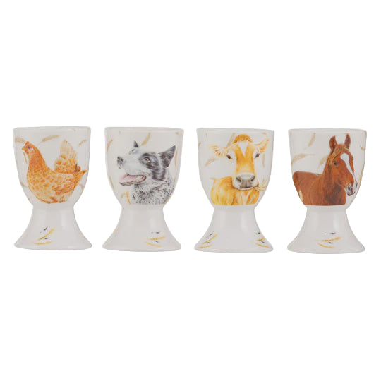 Farmyard Faces 2 4pk Egg Cup |  Ashdene