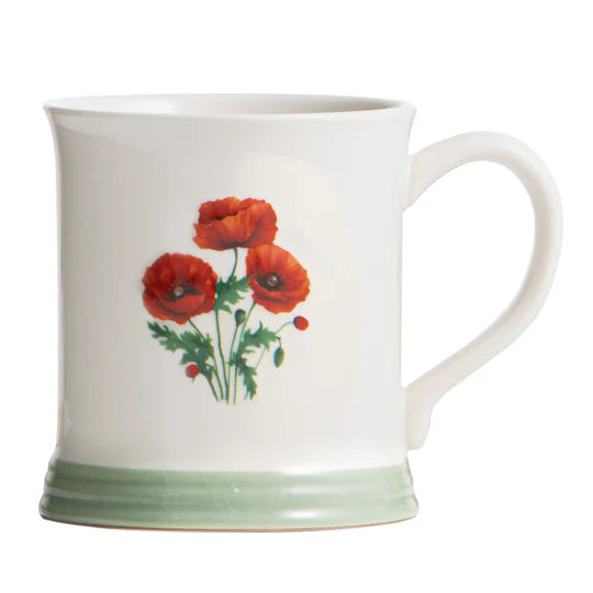 Floral Collective Red Poppy Mug | Ashdene