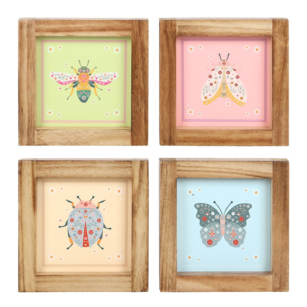 Assorted Floral Bug Wooden Frames | Nibble