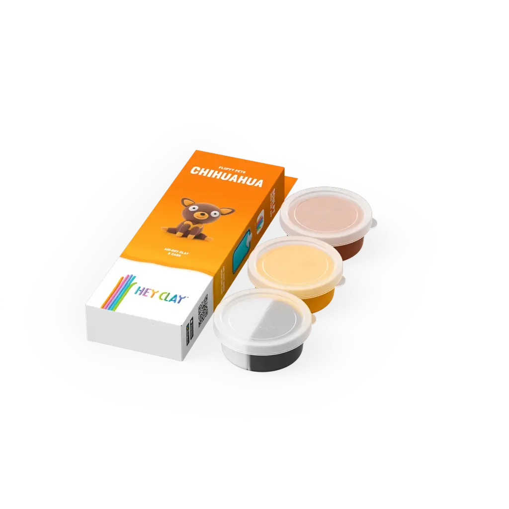 FLUFFY PETS, CHIHUAHUA, 3 CANS, 5 COLOUR | Hey Clay