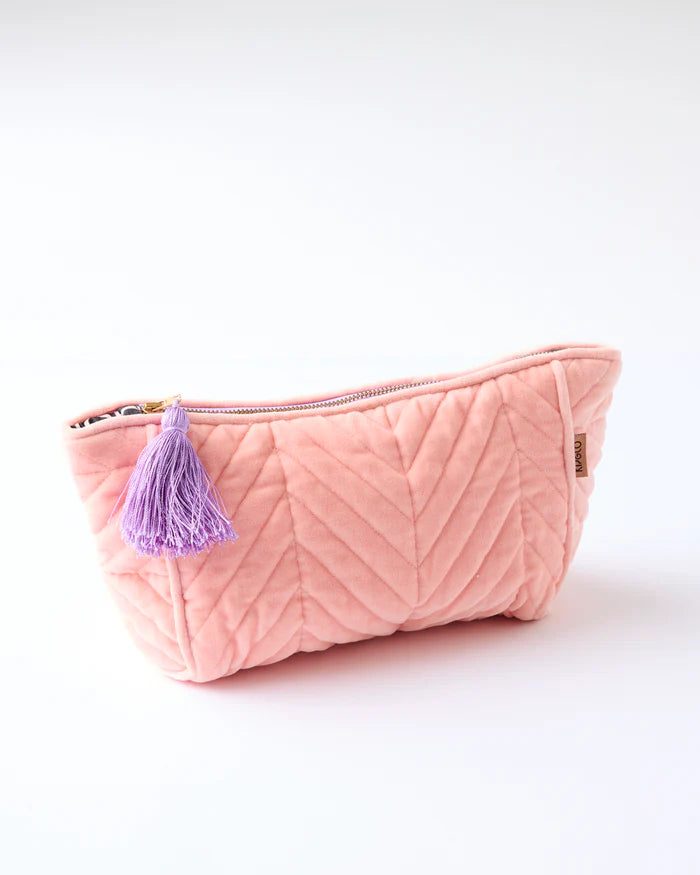 Sherbet Velvet Toiletry Bag | Kip & Co
