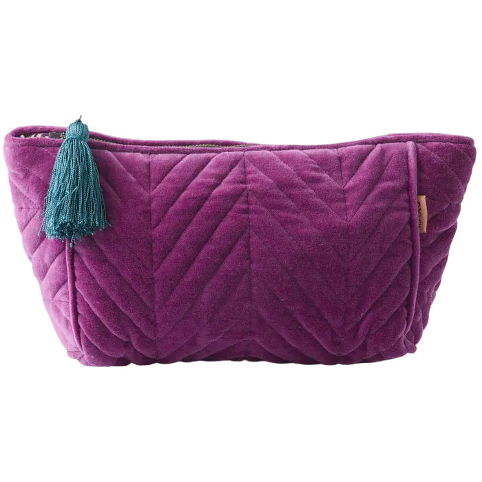 Wild Grape Velvet Toiletry Bag | Kip & Co