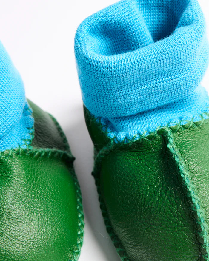 Green Baby Booties | Kip & Co