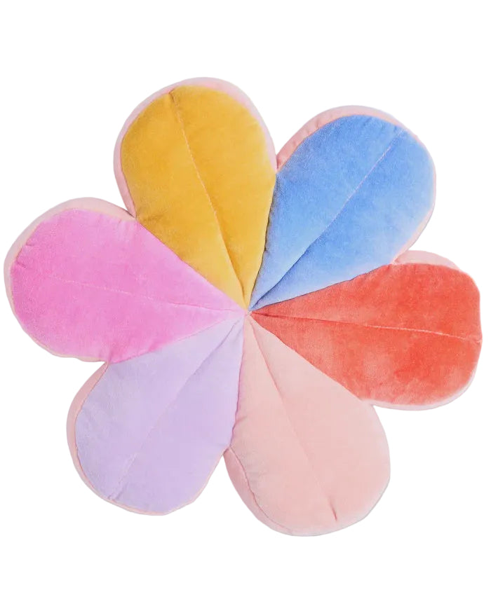 Sunny Field Velvet Petal Cushion | Kip & Co