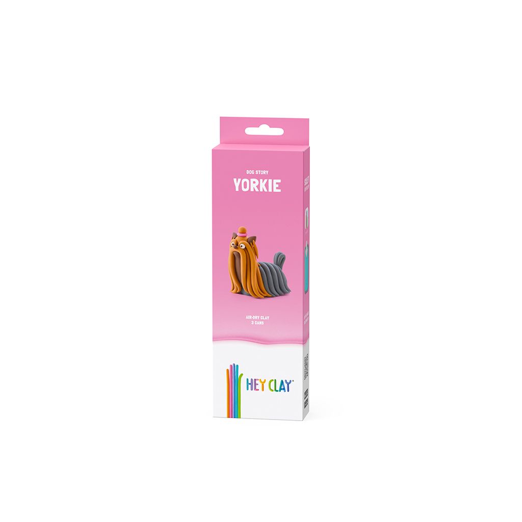 DOG STORY, YORKIE, 3 CANS, 5 COLOUR | Hey Clay