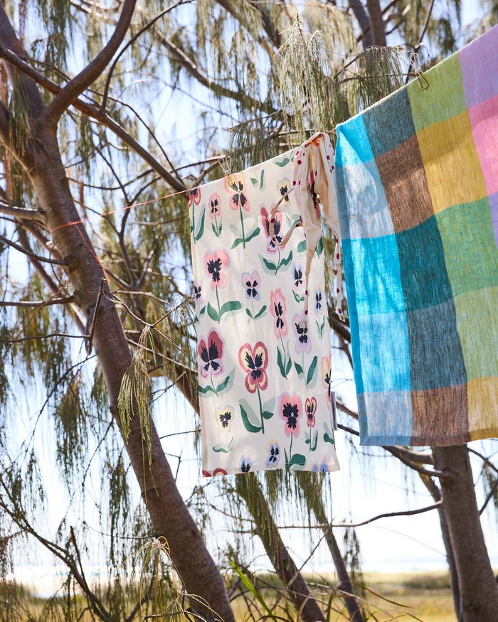 Pretty Pansy Tea Towel | Kip & Co
