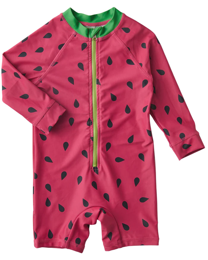 Melon Baby Long Sleeve Zip Bathers | Kip & Co
