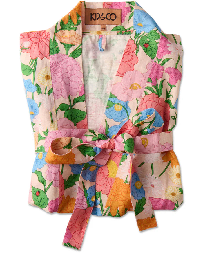 Follow The Sun Linen Robe | Kip & Co