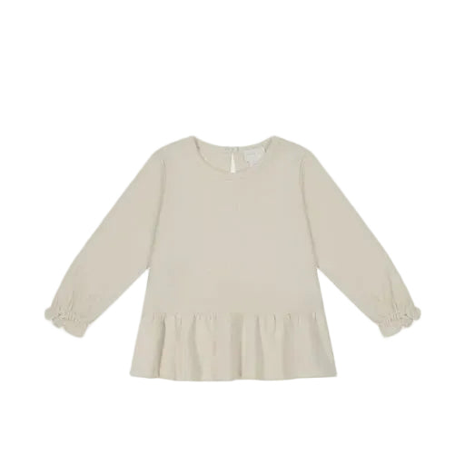 Bailey Top Pima Cotton - Swan | Jamie Kay