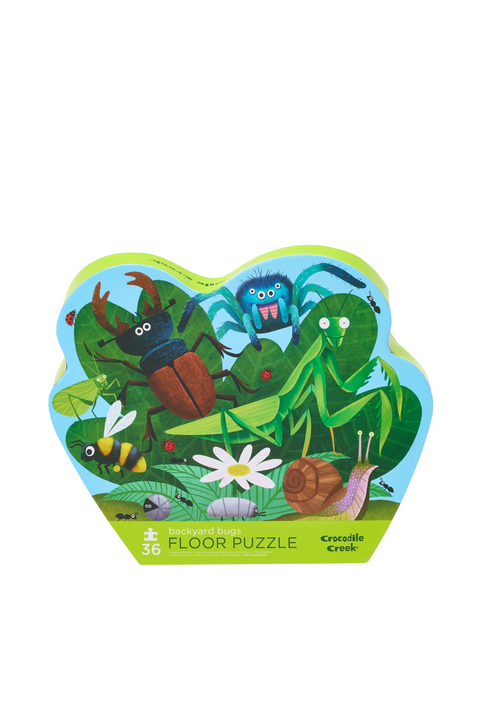 36 Piece Floor Puzzle - Backyard Bugs | Crocodile Creek