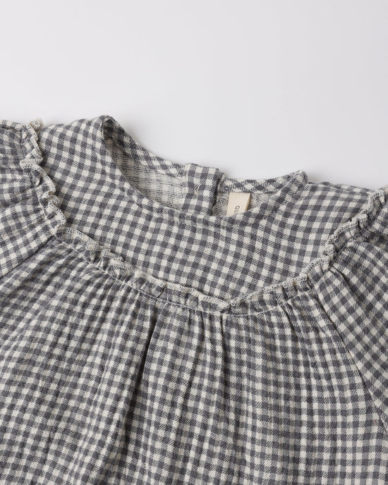 Mia Top + Bloomer Set Midnight Gingham - Midnight | Quincy Mae