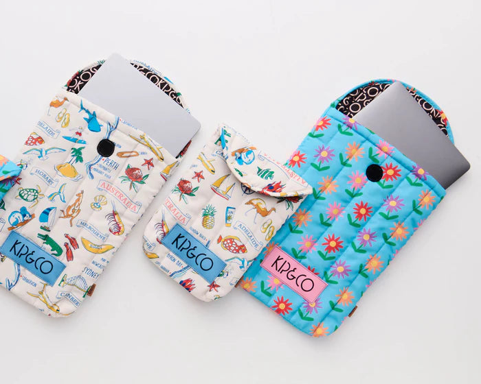 Little Flowers Laptop Pouch | Kip & Co