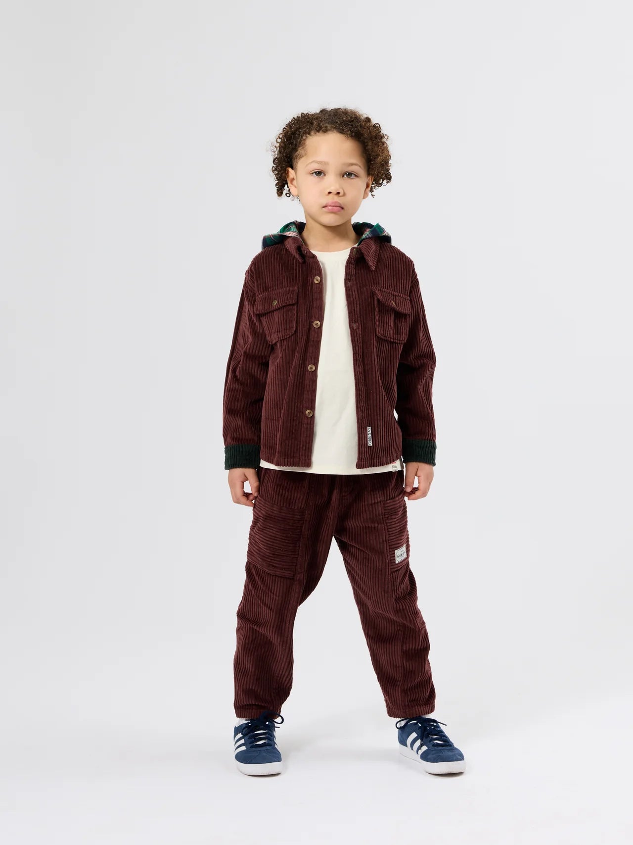 KIT CORDUROY POCKET PANT BROWN | Goldie + Ace