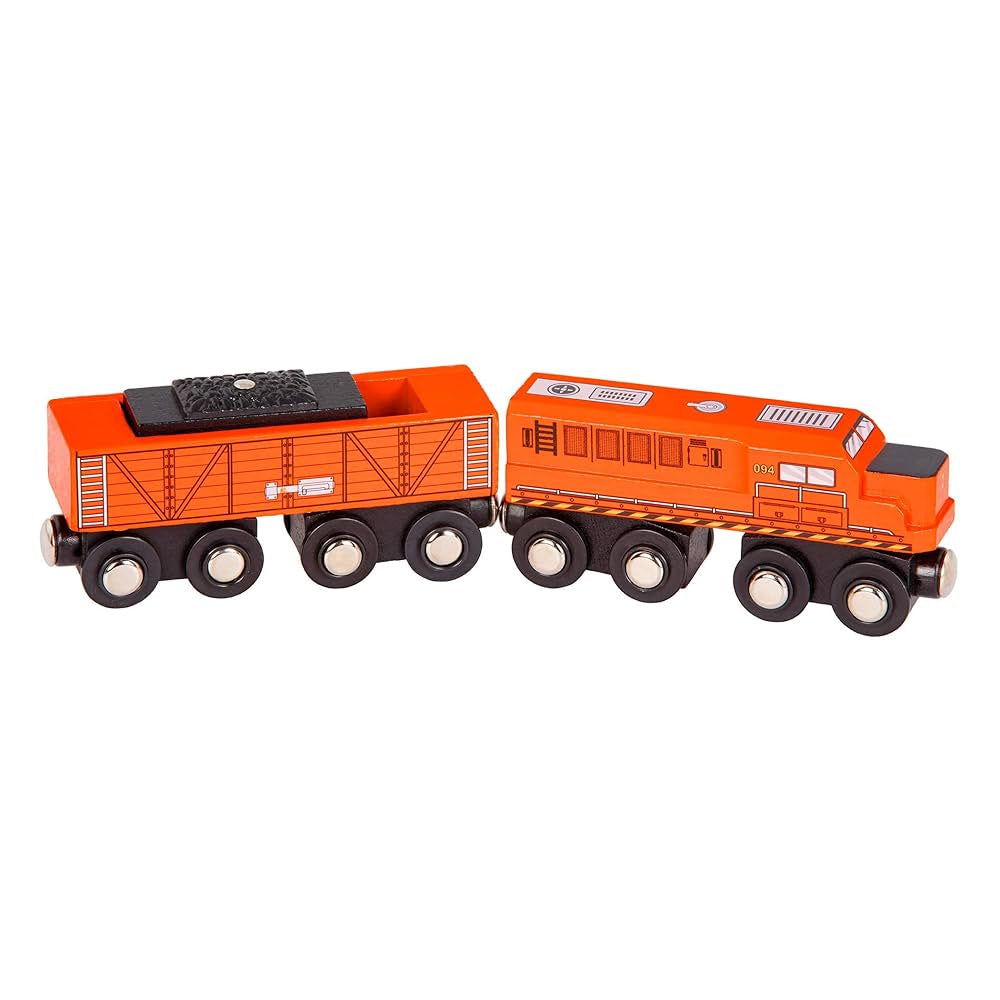 Wood & Wheels Wooden Trains Assorted 2Pc | Battat