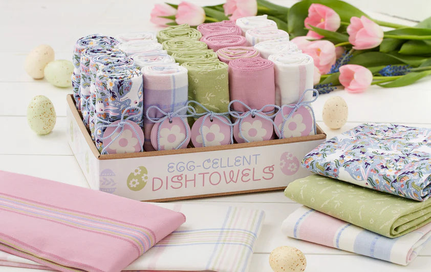 HOPPY EASTER DISH TOWEL | Design Imports