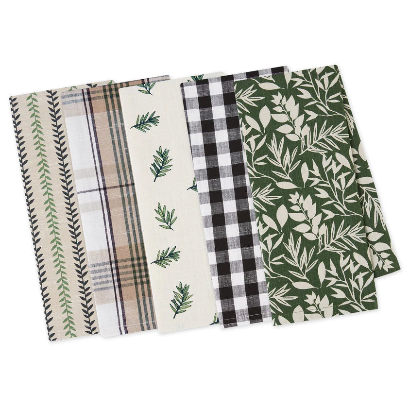 Green House Assorted Dishtowels | Design Imports