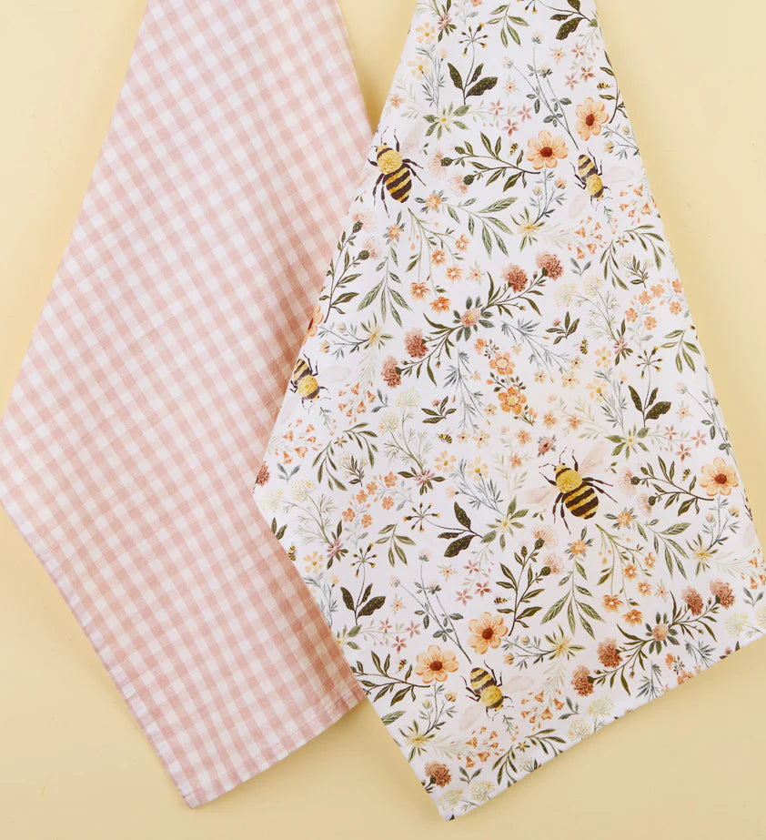Honey Bee Meadow Printed Dishtowel | Design Imports