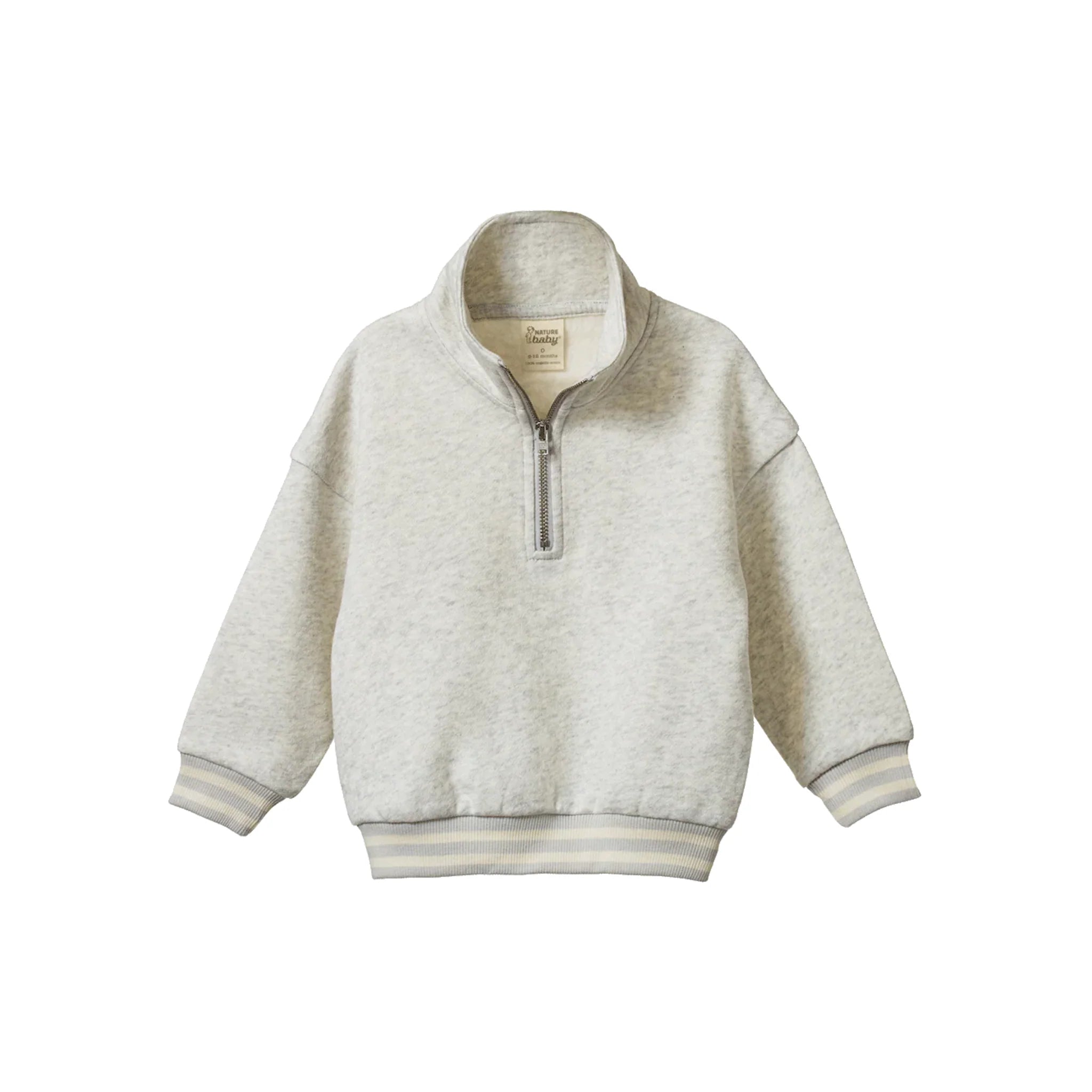 CAMPER SWEATSHIRT - Light Grey Marl | Nature Baby