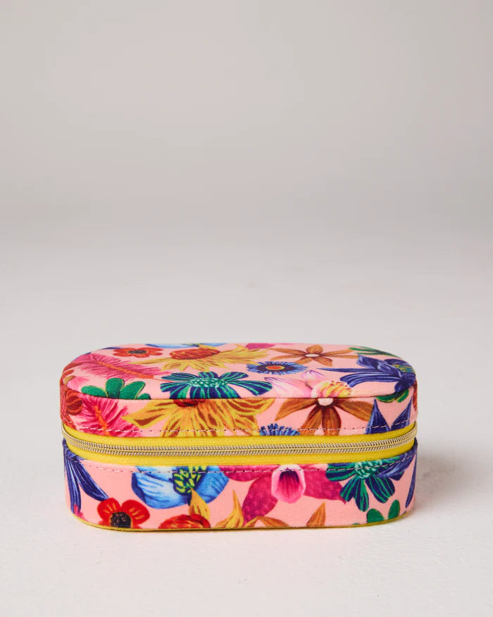 Wild Flowers In Bloom Travel Velvet Jewellery Box | Kip & Co