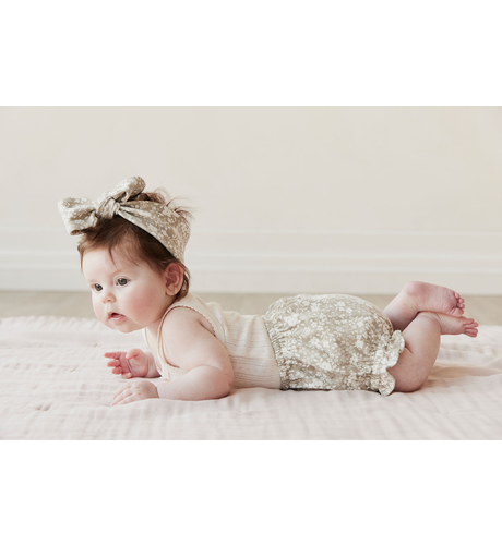 Organic Cotton Frill Bloomer - Pansy Floral Mist | Jamie Kay