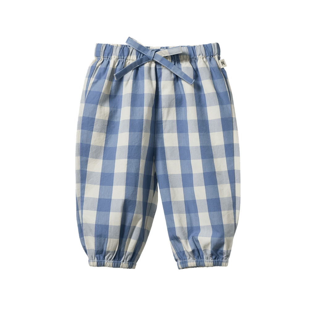 SUNNY PANTS - Bluebelle Check | Nature Baby