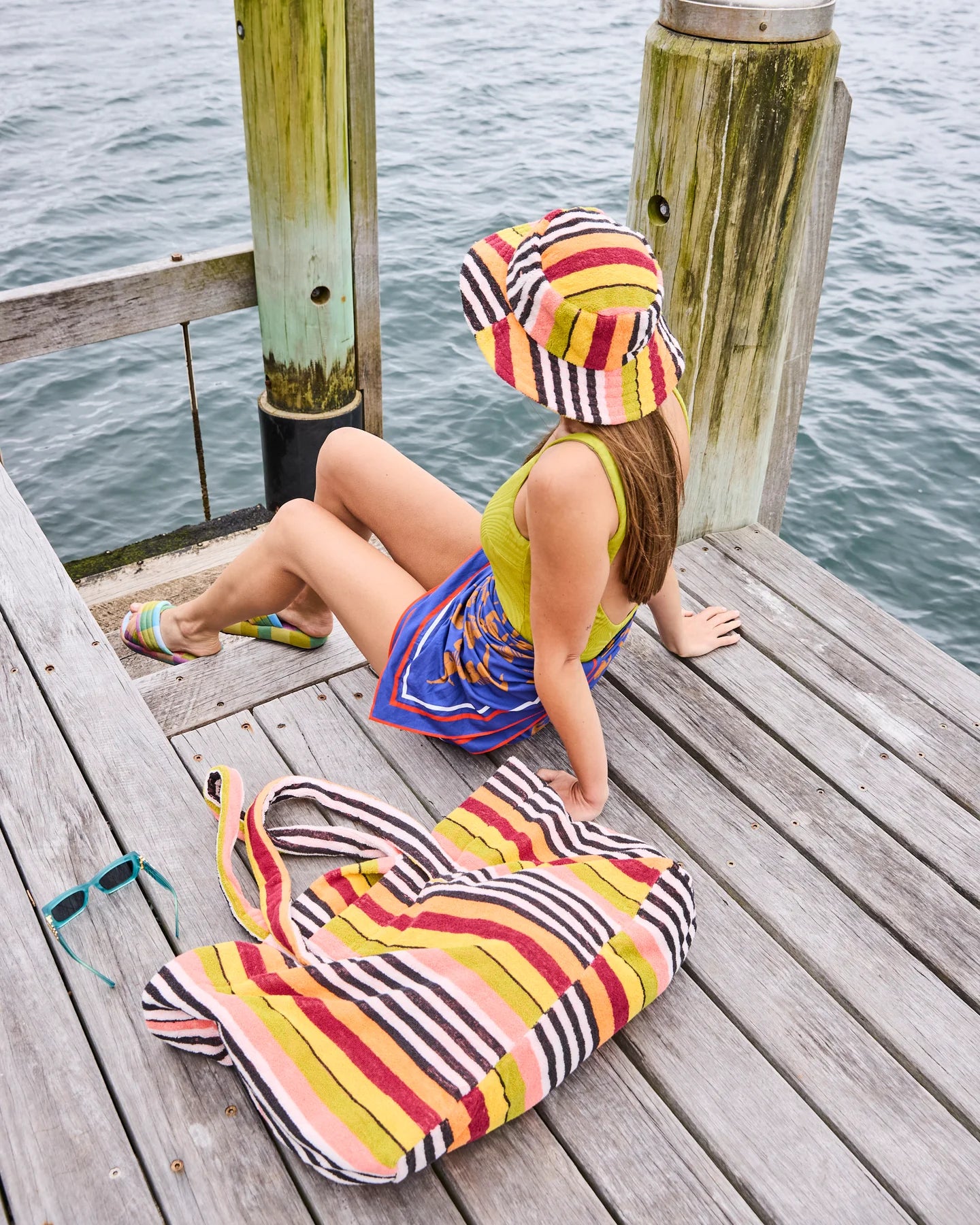 Casablanca Stripe Terry Oversized Beach Bag  |  Kip & Co