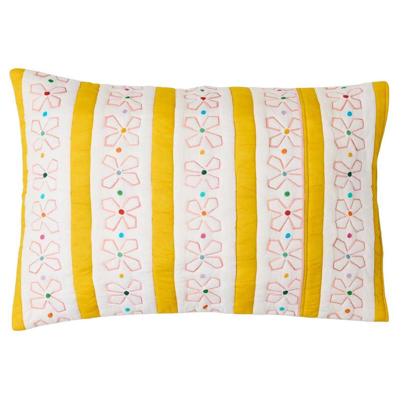 Daisy Chain Organic Cotton Quilted Pillowcases (2pc) | Kip & Co x Anna Spiro
